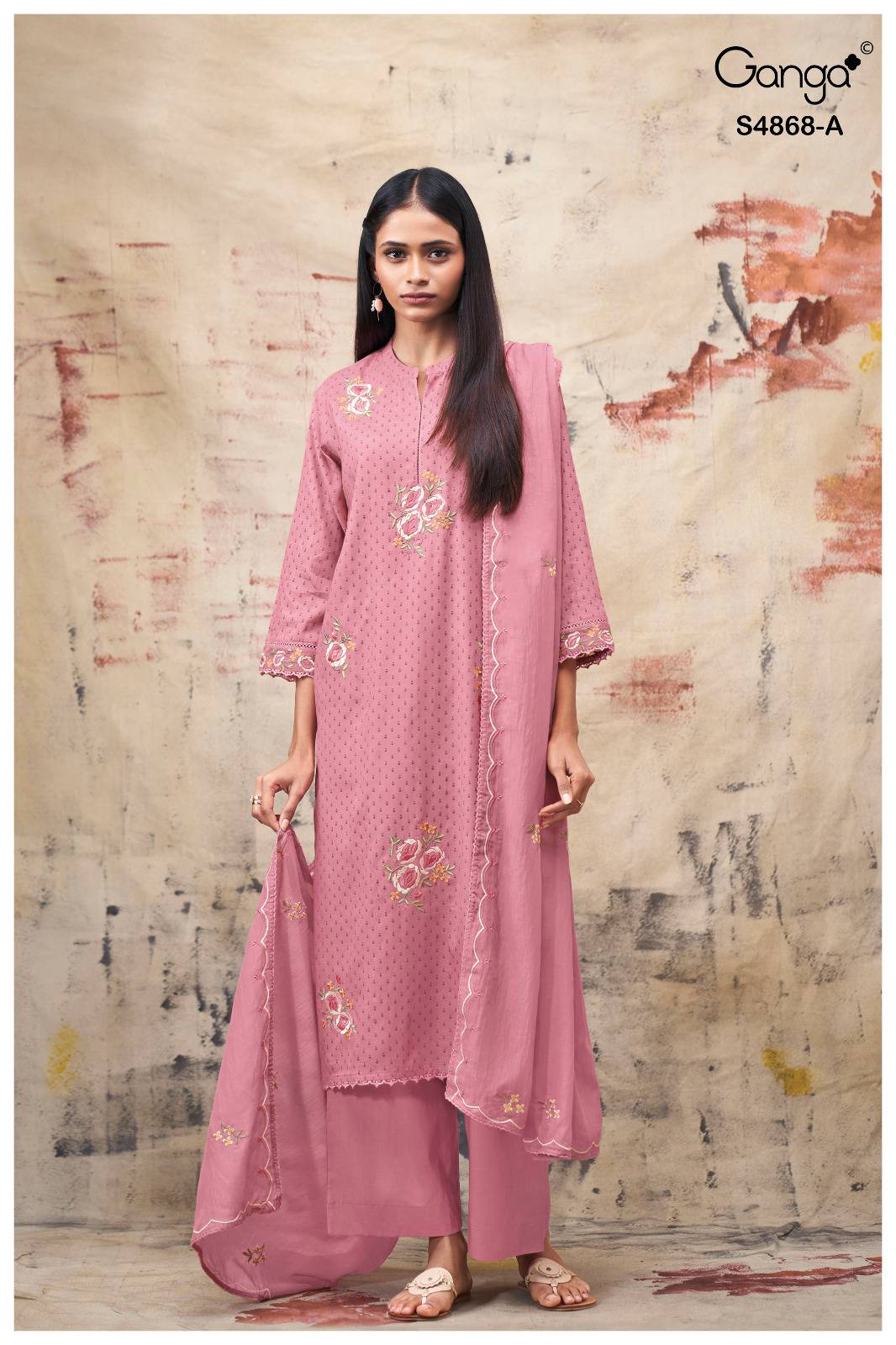 DIVANSHI 4868 Series By GANGA FASHION Stylish Beautiful Colourful Silk Dresses At Wholesale Price